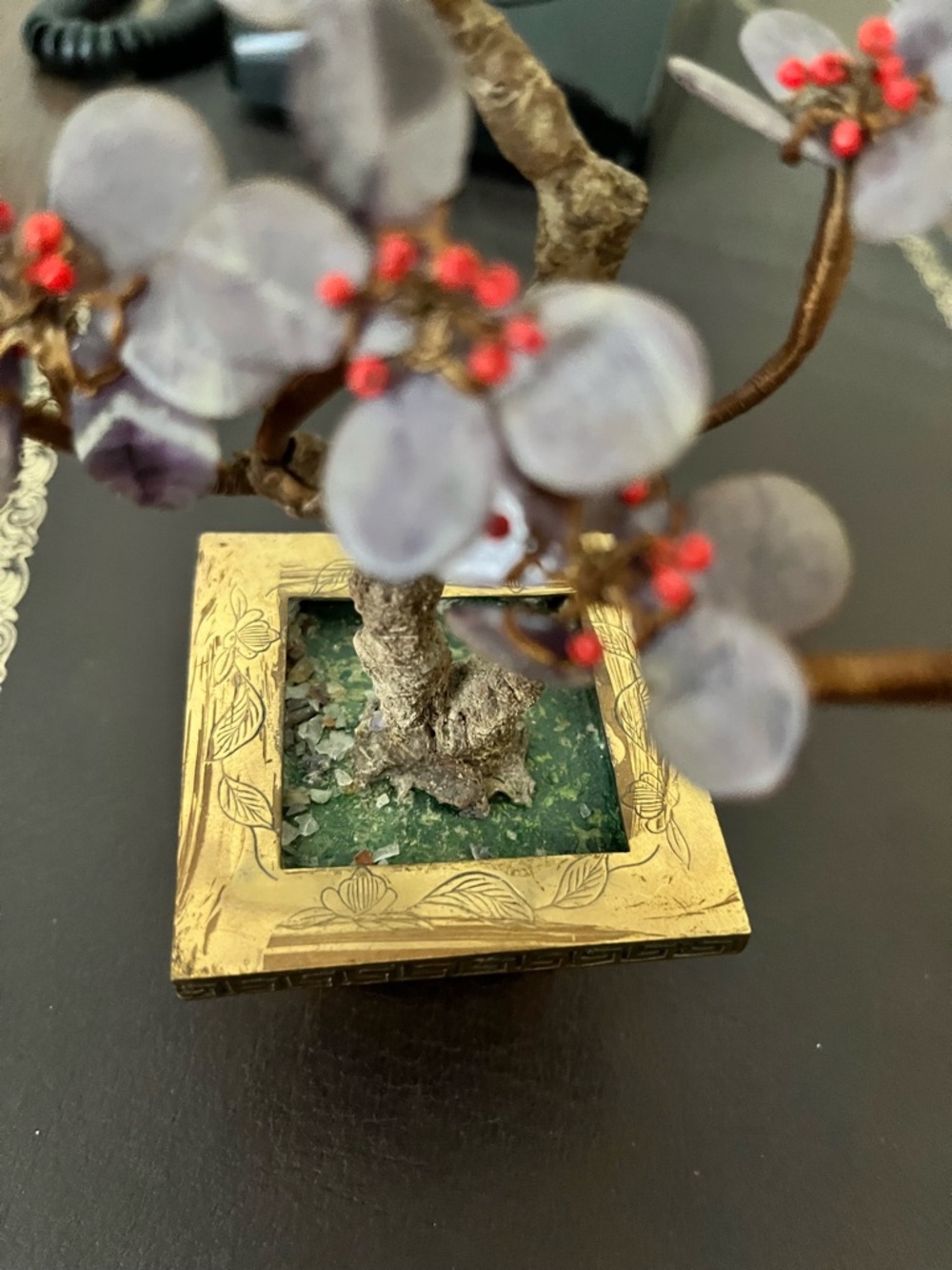 VTG Purple Gem Blossom Bonsai Accent Tree - Picture 5 of 5